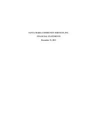 View the 2011 Audited Financials - Santa Maria Community Services