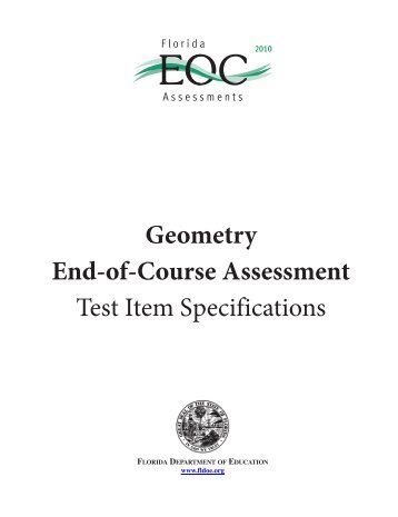 Geometry EOC Assessment - Santa Rosa County School District