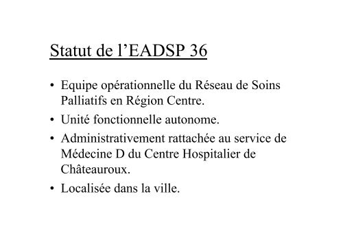 Soins Palliatifs - Portail Santé Région Centre