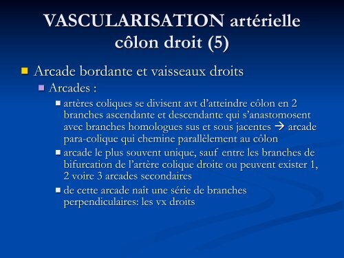 Anatomie Descriptive du Colon