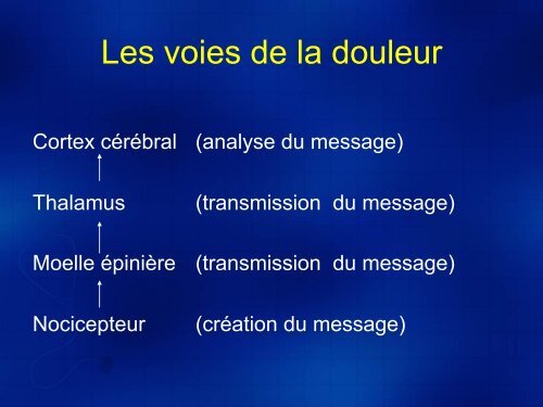 LES DOULEURS NEUROPATHIQUES