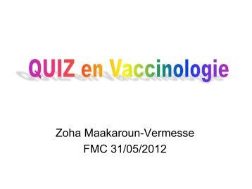 Vaccinologie Quizz