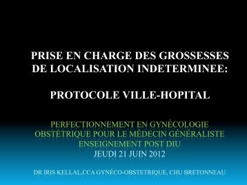 Grossesse Localisation Inconnue (PUL)