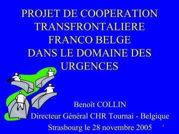 projet de cooperation transfrontaliere franco belge dans le domaine ...