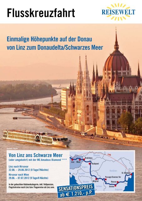 Flusskreuzfahrt von Linz ans Schwarze Meer