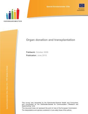 Organ donation and transplantation - European Commission - Europa