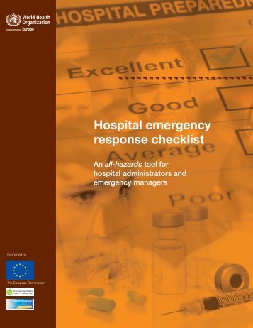 Hospital emergency response checklist