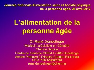 L'alimentation de la personne Ã¢gÃ©e