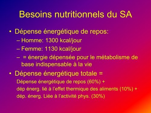 L'alimentation de la personne Ã¢gÃ©e