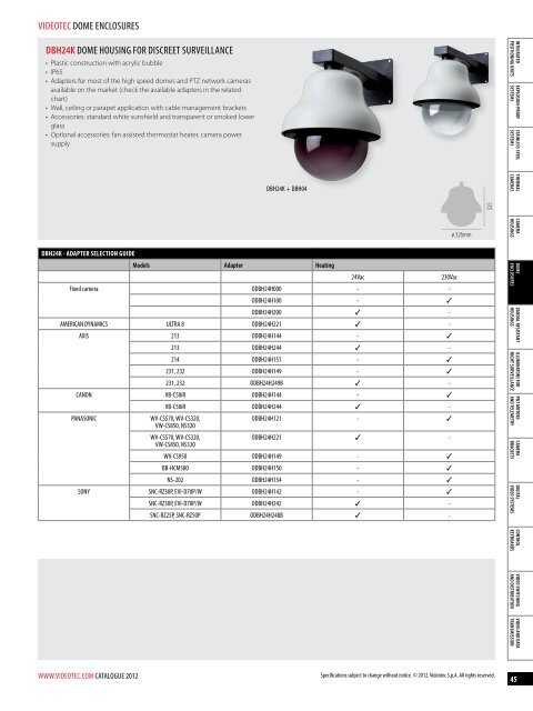 CCTV Products Catalogue 2012 - Santec-video.de