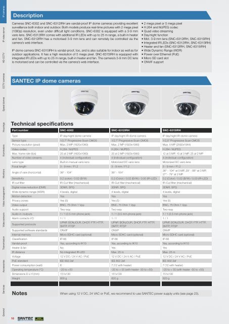 PRODUCT CATALOGUE 2013 VIDEO SECURITY - Santec-video.de