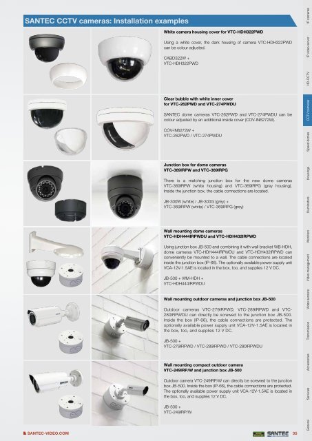 PRODUCT CATALOGUE 2013 VIDEO SECURITY - Santec-video.de