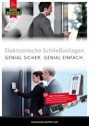 Elektronische SchlieÃŸanlagen