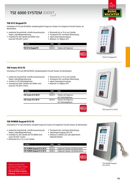 Elektronische SchlieÃŸanlagen