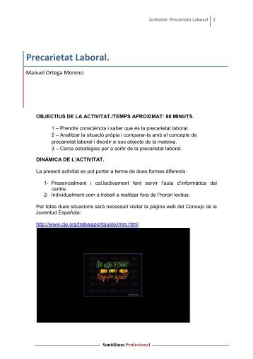 Precarietat Laboral. - FOL