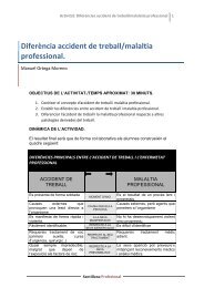 Diferència accident de treball/malaltia professional. - FOL