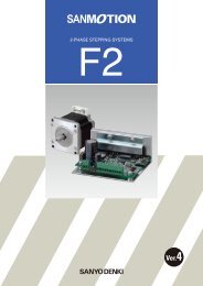 SANMOTION F2 2-phase stepper motor and driver