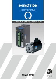 AC SERVO SYSTEMS FOR 400V - Sanyo Denki America, Inc.