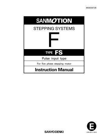 9. SPECIFICATIONS - Sanyo Denki America, Inc.