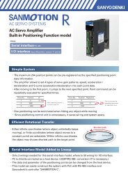 AC Servo Amplifier Built-in Positioning Function model - sanyo denki ...