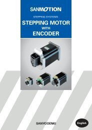 STEPPING MOTOR ENCODER - sanyo denki europe