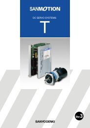 DC SERVO SYSTEMS - sanyo denki web catalogue