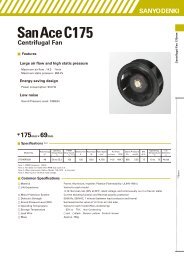 Centrifugal Fan - sanyo denki europe