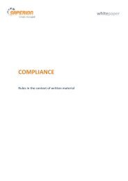 White paper Compliance - Saperion AG