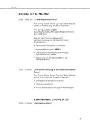 Programm des 4. SAPOS-Symposiums