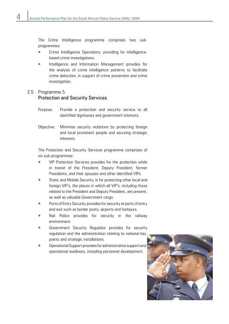 AnnuAl PerformAnce PlAn for the South AfricAn Police ... - Saps