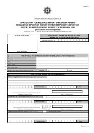 application for multiple import or export permit - Saps