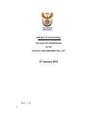 Explanatory Memorandum on the Taxation Laws Amendment ... - Sars