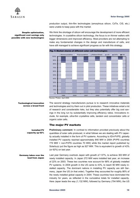 Sustainability Report - Bank Sarasin-Alpen