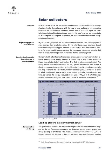 Sustainability Report - Bank Sarasin-Alpen