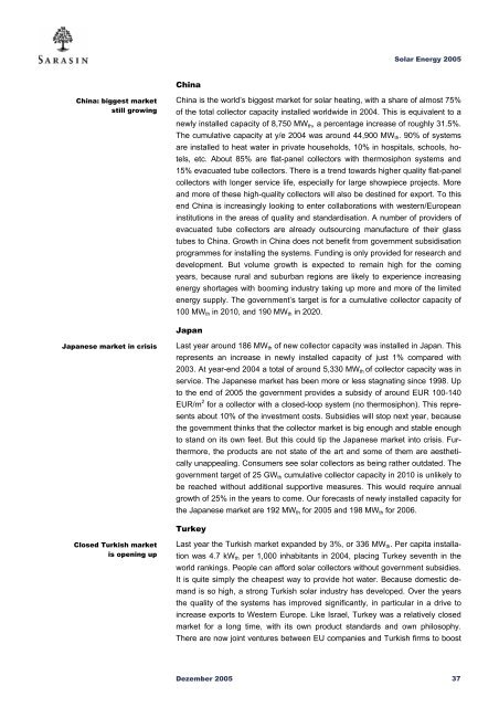 Sustainability Report - Bank Sarasin-Alpen