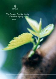The Sarasin EquiSar family of Global Equity Funds - Bank Sarasin ...