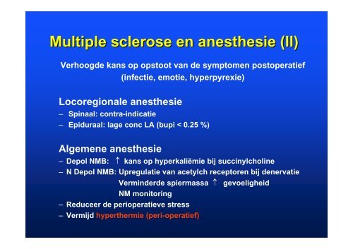 Neurologische, neuromusculaire en psychiatrische pathologie