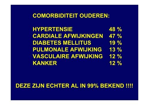 preoperatieve voorbereiding en risico-inschatting van de bejaarde ...