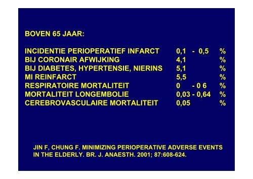 preoperatieve voorbereiding en risico-inschatting van de bejaarde ...