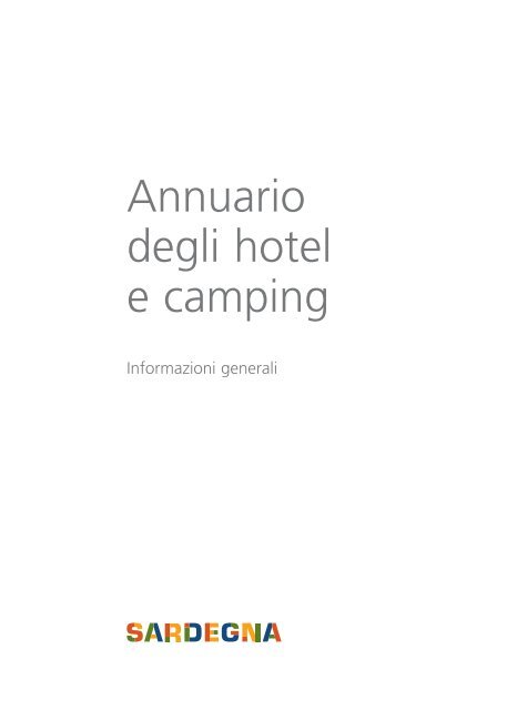 Annuario degli hotel e camping - Sardegna Turismo