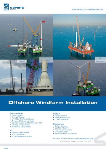 Leaflet wind offshore - Sarens