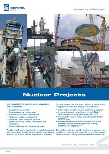 Leaflet nuclear - Sarens