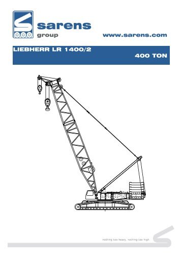 Liebherr LR 1400/2 - Sarens