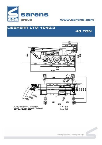 liebherr ltm 1040/3 40 ton - Sarens