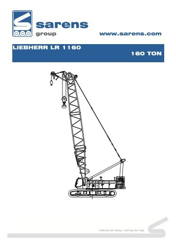 Liebherr LR 1160 - Sarens