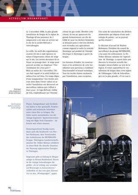 PDF - Saria Bio-Industries AG & Co. KG