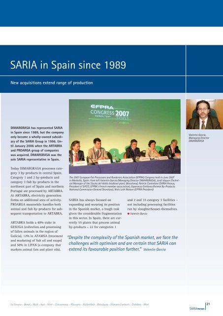 A European group of companies - Saria Bio-Industries AG & Co. KG