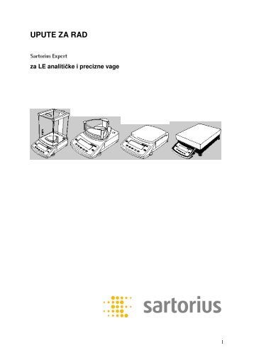 UPUTE ZA RAD - Sartorius Croatia