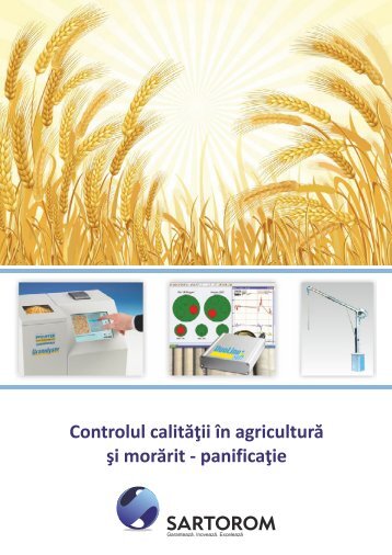 Catalogul Sartorom de agricultura, morarit si panificatie