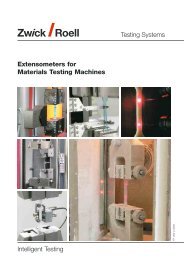 Extensometers for Materials Testing Machines - Sartorom